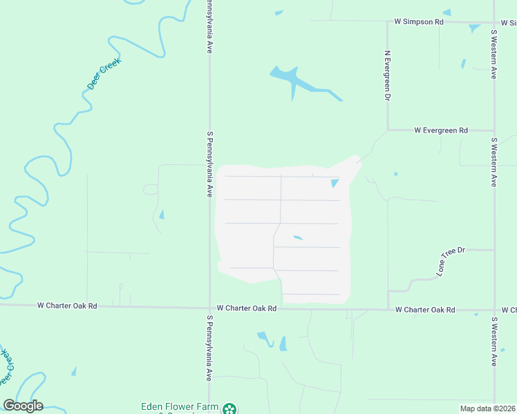 map of restaurants, bars, coffee shops, grocery stores, and more near 4754 Crestmere Lane in Edmond