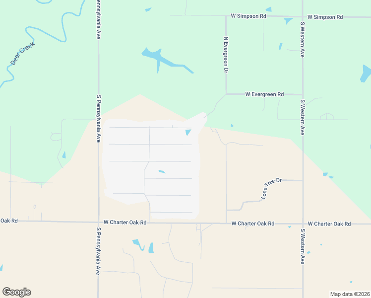 map of restaurants, bars, coffee shops, grocery stores, and more near 4554 Crestmere Lane in Edmond