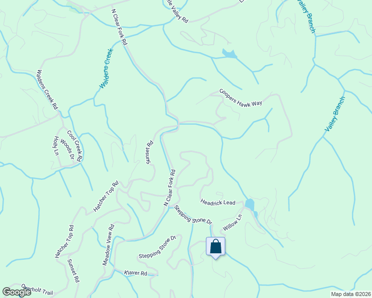 map of restaurants, bars, coffee shops, grocery stores, and more near 2321 High Top Loop in Sevierville