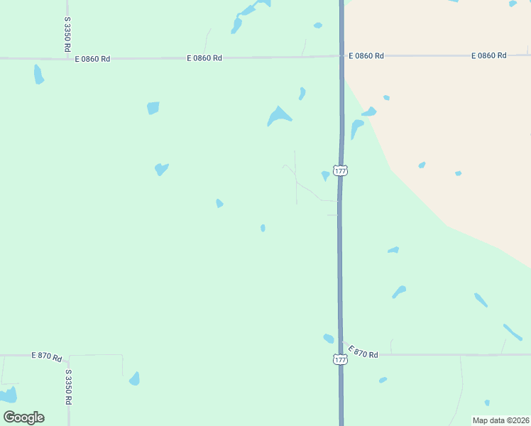 map of restaurants, bars, coffee shops, grocery stores, and more near 860539 South Highway 177 in Wellston
