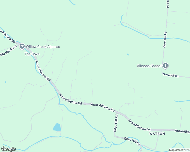 map of restaurants, bars, coffee shops, grocery stores, and more near 6938 Arno-Allisona Road in College Grove