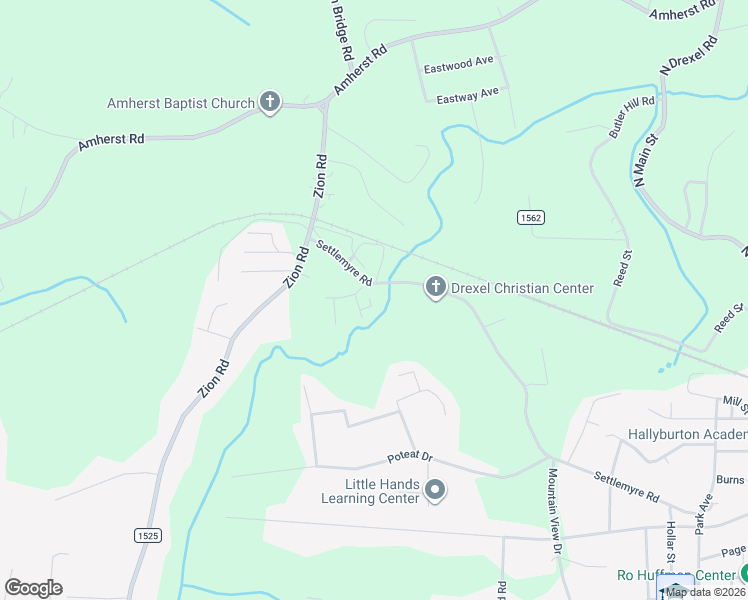 map of restaurants, bars, coffee shops, grocery stores, and more near 215-217 Settlemyre Road in Morganton