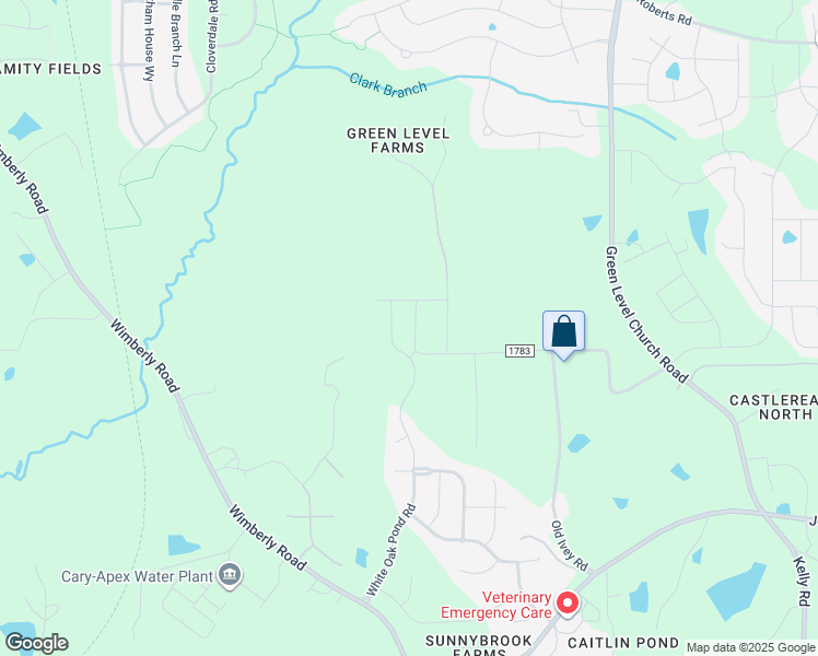 map of restaurants, bars, coffee shops, grocery stores, and more near 512 White Oak Branch Lane in Apex
