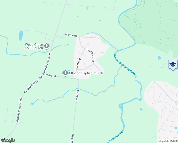 map of restaurants, bars, coffee shops, grocery stores, and more near 101 Hyacinth Court in Murfreesboro