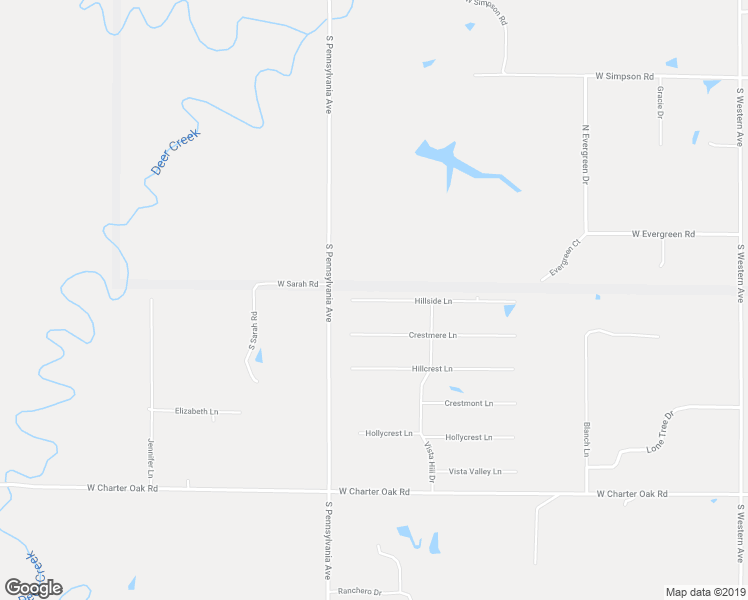 map of restaurants, bars, coffee shops, grocery stores, and more near 4741 Hillside Lane in Edmond