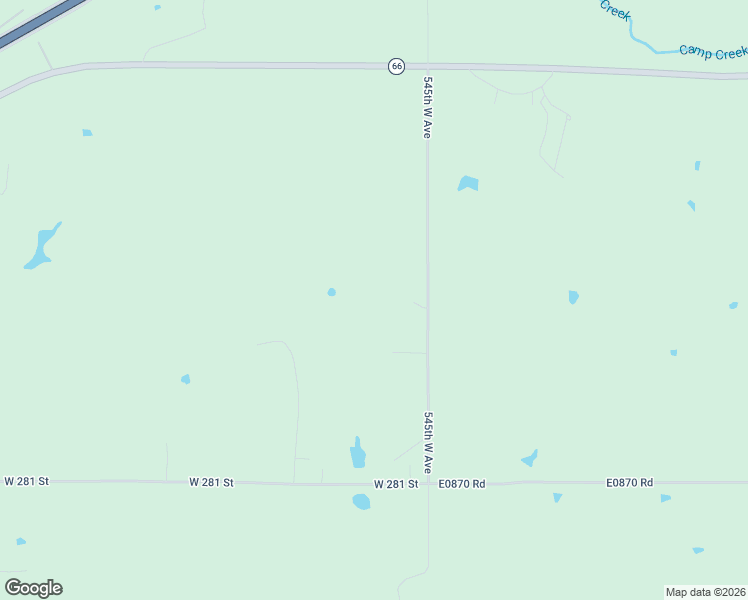 map of restaurants, bars, coffee shops, grocery stores, and more near 27678 545th West Avenue in Stroud