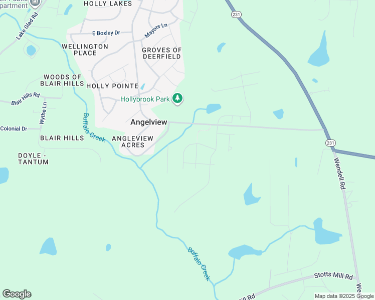 map of restaurants, bars, coffee shops, grocery stores, and more near 428 Lavatera Drive in Wendell