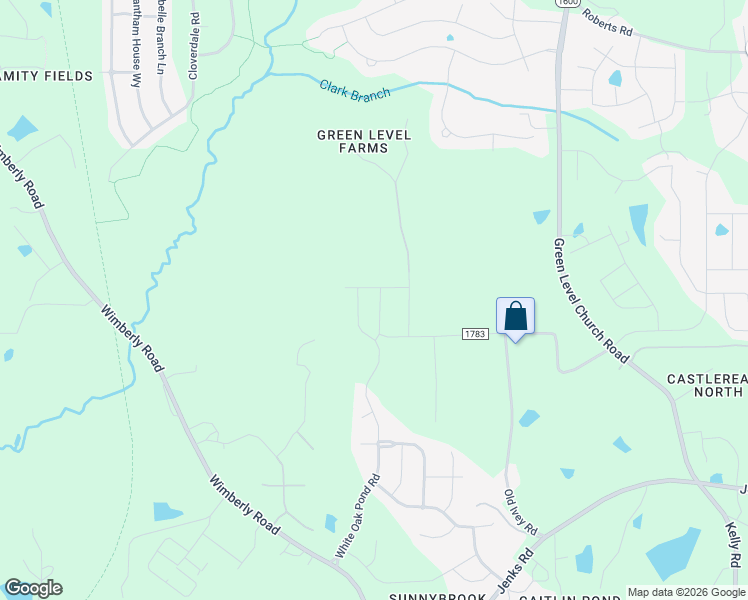 map of restaurants, bars, coffee shops, grocery stores, and more near 504 White Oak Branch Lane in Apex