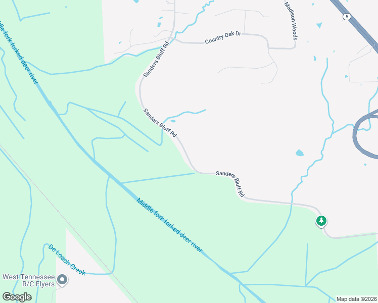 map of restaurants, bars, coffee shops, grocery stores, and more near 298 Sanders Bluff Rd in Three Way