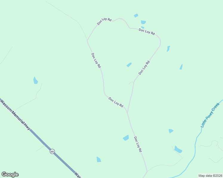 map of restaurants, bars, coffee shops, grocery stores, and more near 2863 Doc Loy Road in Grandview