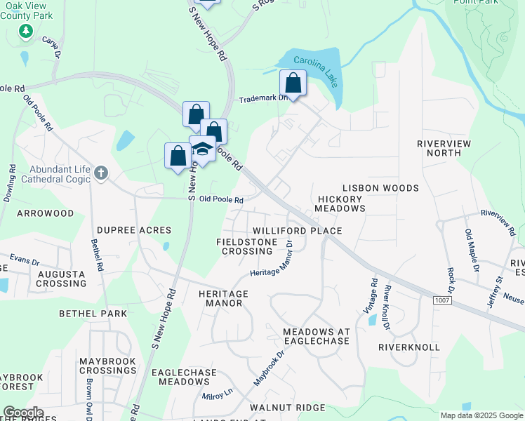 map of restaurants, bars, coffee shops, grocery stores, and more near 1211 Canyon Rock Court in Raleigh