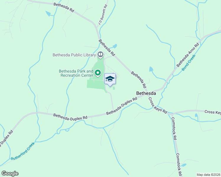 map of restaurants, bars, coffee shops, grocery stores, and more near 4907 Bethesda Road in Thompson's Station