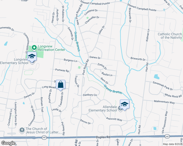 map of restaurants, bars, coffee shops, grocery stores, and more near 1413 Bern Dr in Spring Hill
