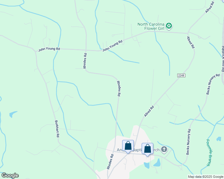 map of restaurants, bars, coffee shops, grocery stores, and more near 1876 Rhodes Road in Lexington