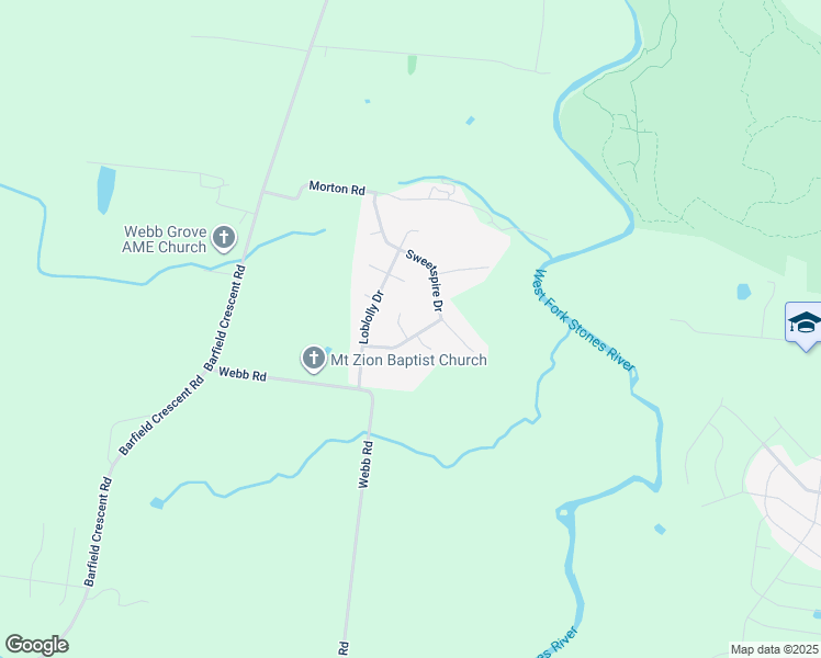 map of restaurants, bars, coffee shops, grocery stores, and more near 509 Serviceberry Drive in Murfreesboro