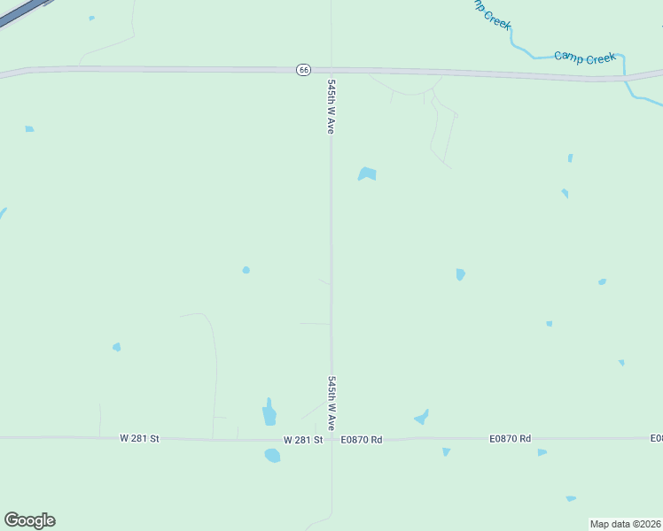 map of restaurants, bars, coffee shops, grocery stores, and more near 545th West Avenue in Stroud