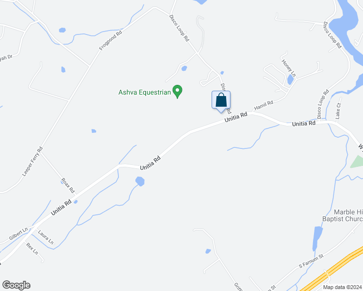 map of restaurants, bars, coffee shops, grocery stores, and more near 845 Unitia Road in Friendsville