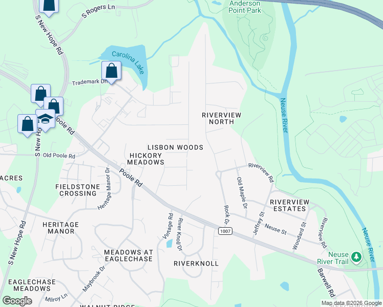 map of restaurants, bars, coffee shops, grocery stores, and more near 1109 Kavkaz Street in Raleigh