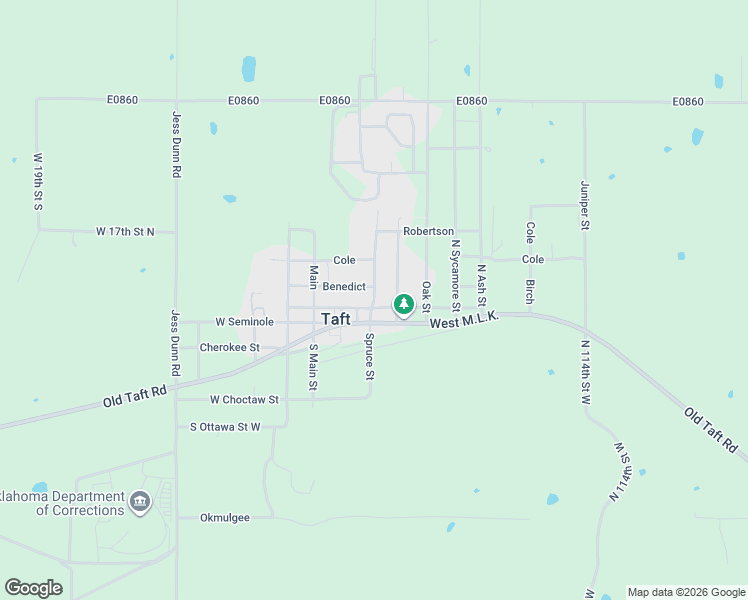 map of restaurants, bars, coffee shops, grocery stores, and more near 212 Hickory Avenue in Taft