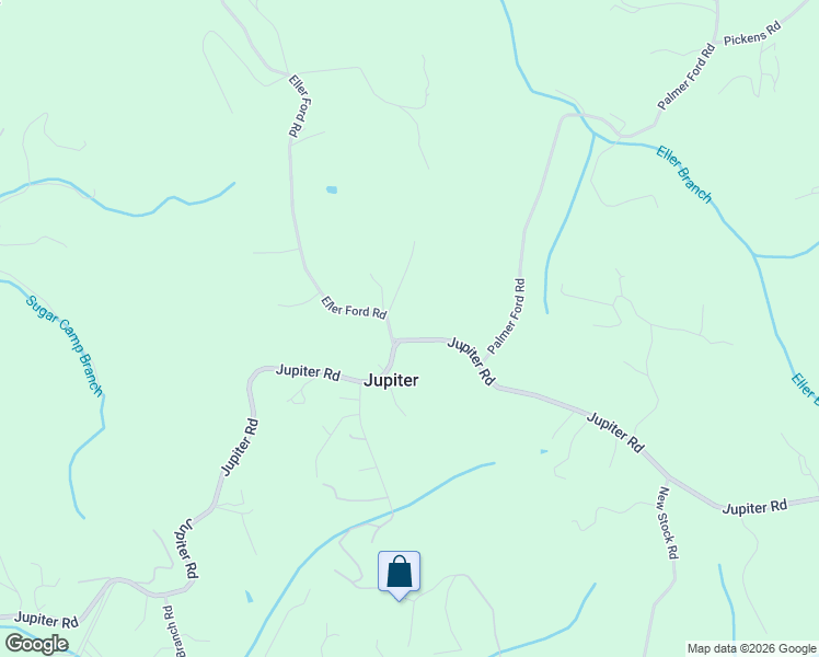 map of restaurants, bars, coffee shops, grocery stores, and more near 729 Jupiter Road in Weaverville