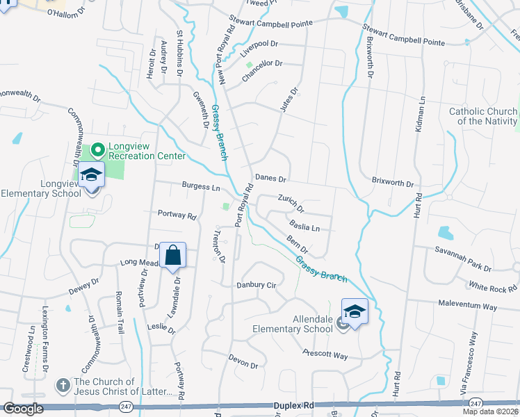 map of restaurants, bars, coffee shops, grocery stores, and more near 1402 Bern Drive in Spring Hill