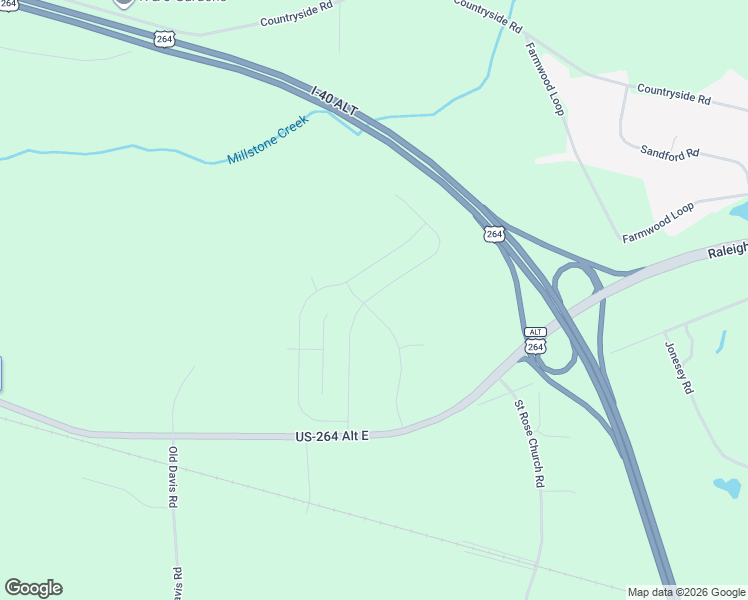 map of restaurants, bars, coffee shops, grocery stores, and more near 5774 U.S. 264 Alternate in Sims