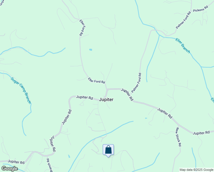 map of restaurants, bars, coffee shops, grocery stores, and more near 11 Eller Ford Road in Weaverville
