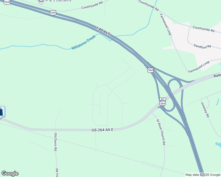 map of restaurants, bars, coffee shops, grocery stores, and more near 5774 U.S. 264 Alternate in Sims