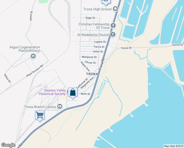 map of restaurants, bars, coffee shops, grocery stores, and more near in Searles Valley
