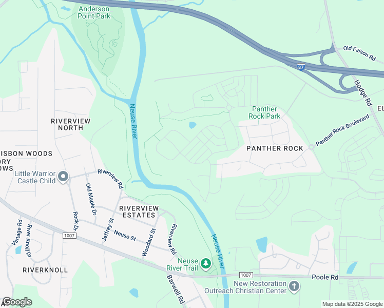 map of restaurants, bars, coffee shops, grocery stores, and more near 1452 Jay Road in Knightdale