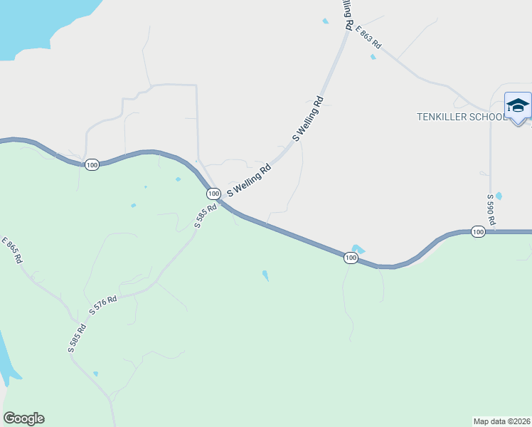 map of restaurants, bars, coffee shops, grocery stores, and more near 25240 Oklahoma 100 in Welling