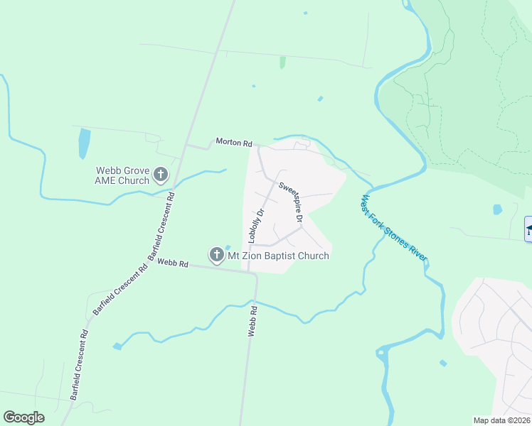 map of restaurants, bars, coffee shops, grocery stores, and more near 1202 Loblolly Drive in Murfreesboro