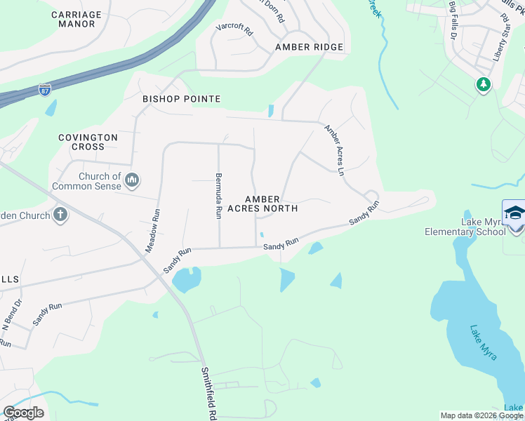 map of restaurants, bars, coffee shops, grocery stores, and more near 1104 Windward Passage in Knightdale
