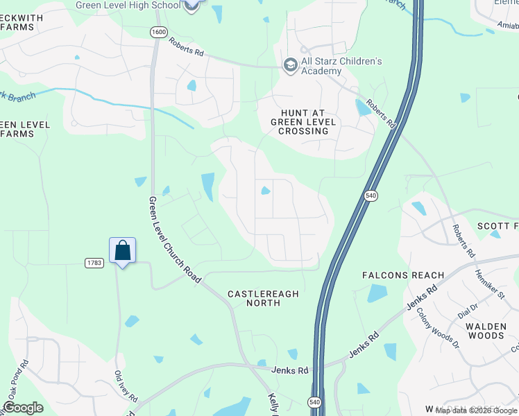 map of restaurants, bars, coffee shops, grocery stores, and more near 443 Parlier Drive in Apex