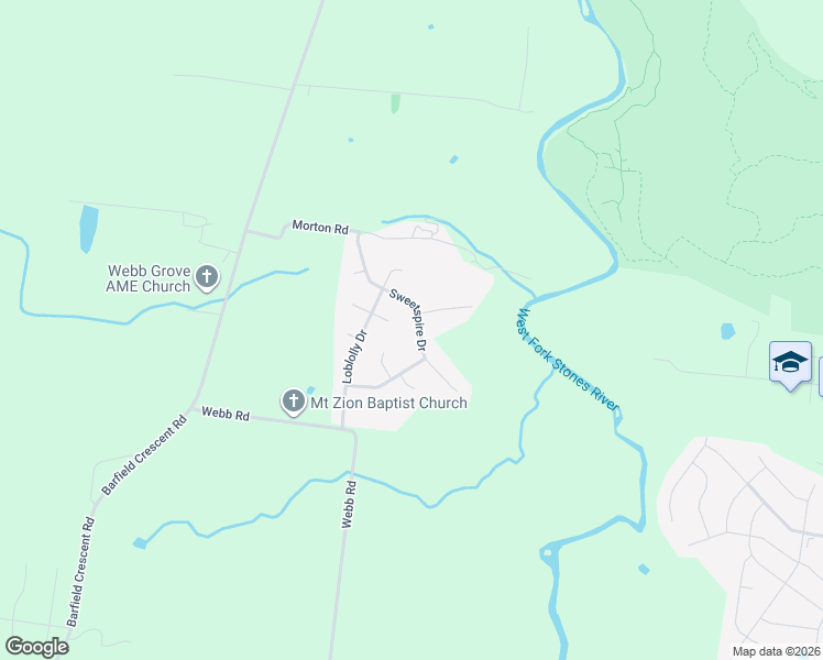 map of restaurants, bars, coffee shops, grocery stores, and more near 1209 Sweetspire Drive in Murfreesboro
