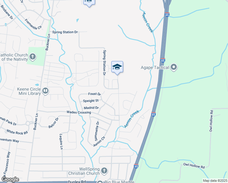 map of restaurants, bars, coffee shops, grocery stores, and more near 6035 Sanmar Drive in Spring Hill