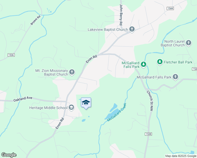 map of restaurants, bars, coffee shops, grocery stores, and more near 4540 Sojourner Road in Valdese