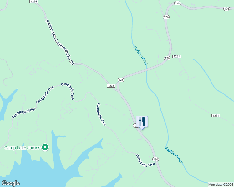 map of restaurants, bars, coffee shops, grocery stores, and more near 6700-6784 North Carolina 126 in Nebo