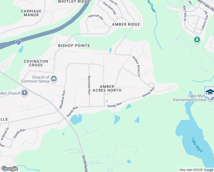 map of restaurants, bars, coffee shops, grocery stores, and more near 1104 Windward Passage in Knightdale