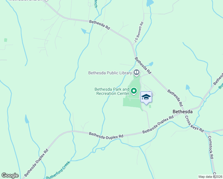 map of restaurants, bars, coffee shops, grocery stores, and more near 4899 Bethesda Road in Thompson's Station