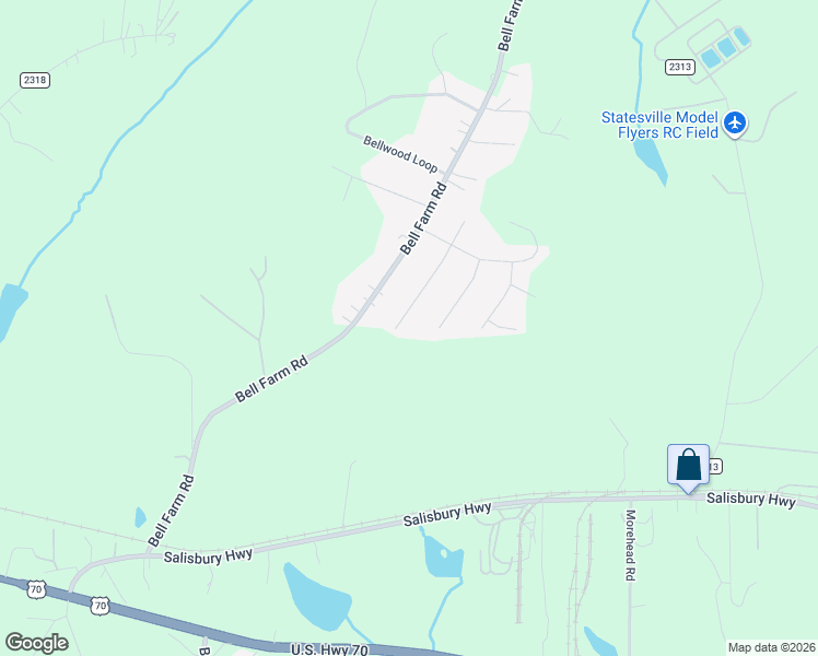 map of restaurants, bars, coffee shops, grocery stores, and more near 133 Buckwheat Drive in Statesville