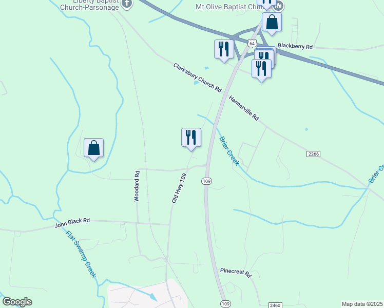 map of restaurants, bars, coffee shops, grocery stores, and more near 218 Lowes Road in Lexington