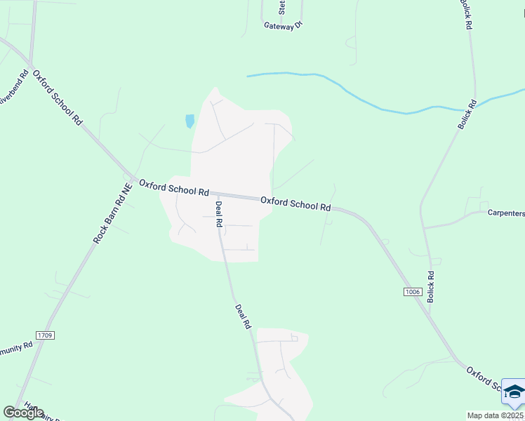 map of restaurants, bars, coffee shops, grocery stores, and more near 5299 Oxford School Road in Claremont
