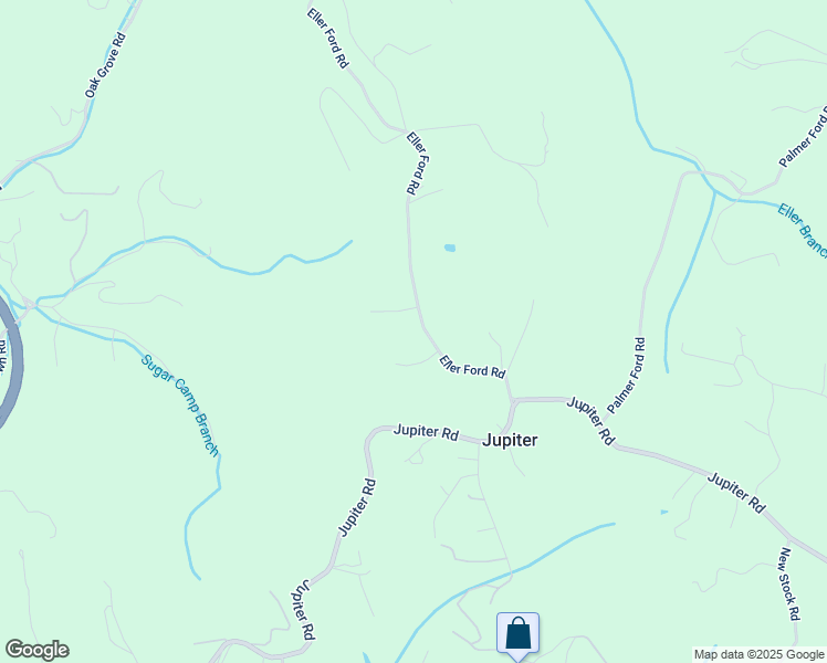 map of restaurants, bars, coffee shops, grocery stores, and more near 52 Eller Ford Road in Weaverville