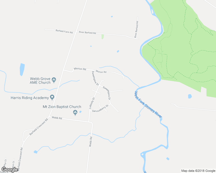 map of restaurants, bars, coffee shops, grocery stores, and more near 1308 Sweetspire Drive in Murfreesboro