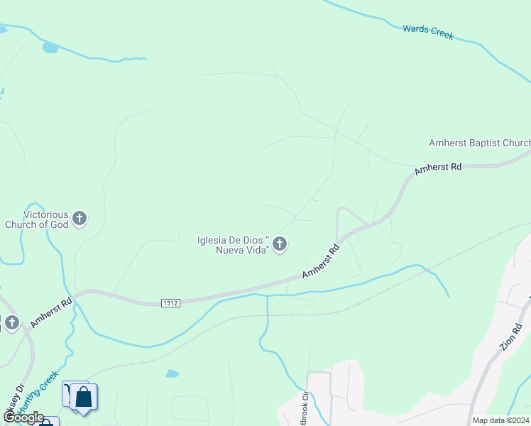 map of restaurants, bars, coffee shops, grocery stores, and more near 2600 Tom Thomas Drive in Morganton