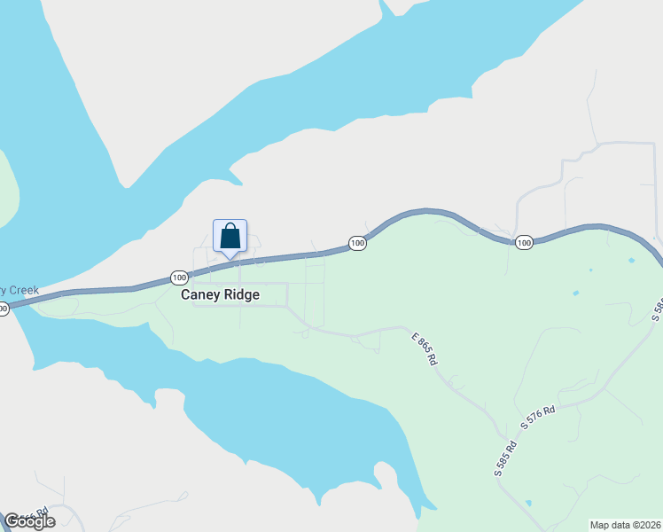 map of restaurants, bars, coffee shops, grocery stores, and more near 28288 South 573 Road in Welling