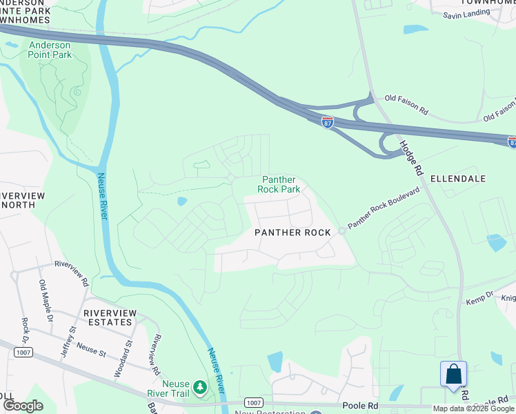 map of restaurants, bars, coffee shops, grocery stores, and more near 1215 Colton Creek Road in Knightdale