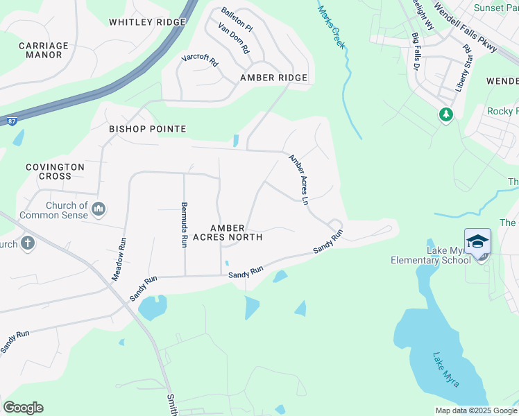 map of restaurants, bars, coffee shops, grocery stores, and more near 1009 Windward Passage in Knightdale
