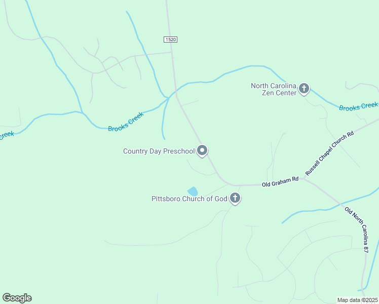 map of restaurants, bars, coffee shops, grocery stores, and more near 184 Olde Farm Road in Pittsboro